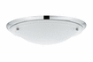 70345 Arctus ceiling lamp IP44 max. 60 W chrome, opaque, metal, glass