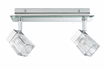 70356 Trabani spotlight IP44 2x25 W chrome, transparent, metal, glass
