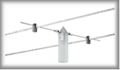 7041 Wire System Light&Easy Spot Pipeline 1x20W G4 Chrom/Satin 12V Metall/Glas
