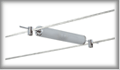 7053 Wire System Light&Easy Spot Pipeline 2x10W G4 Chrom/Satin 12V Metall/Glas