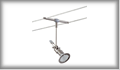 7064 Wire System Light&Easy Spot Tangens 1x35W GU5,3 Eisen gebьrstet 12V Metall