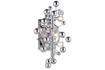 79489 Wall lamp, Sfera, 5x10 W chrome, transparent, metal, glass