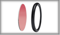 83391 Disco disk decorative ring 51mm Red