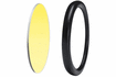 83392 Disco disk decorative ring 51mm Yellow