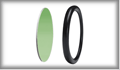 83393 Disco disk decorative ring 51mm Green