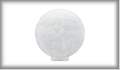 87513 Glass Globe 100 alabaster