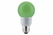 88028 Energy-saving bulb, Global 60 5 W E27, green 230 V