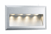 93752 Special line recessed wall light, Cross LED Alu brushed, 1 pc. set