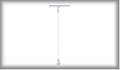 95004 URail System Light&Easy Pendant blank 1x11W E27 230V chrome metal. Наличие на складе: 1 шт.