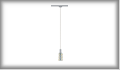 96856 URail Light&Easy pendant Phelis 1x9W E14 energy saving bulb Chr m Multicolour 230V Met Kunst Gl
