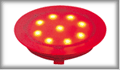 98752 Profi recessed light UpDownlight LED 1W 45mm Red plastic. Наличие на складе: 1 шт.
