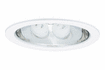 99393 Quality recessed light ESL 2x15W 230V E27 230mm White / Steel Glass /