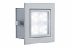 99497 Professional recessed light LED Wall Window 1 2W 230V 100mm Aluminium matt metallic
