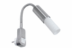 99694 Assistent Flexus ESL Plug lamp 9W E14 Nickel Satinised 230V. Наличие на складе: 0 шт.